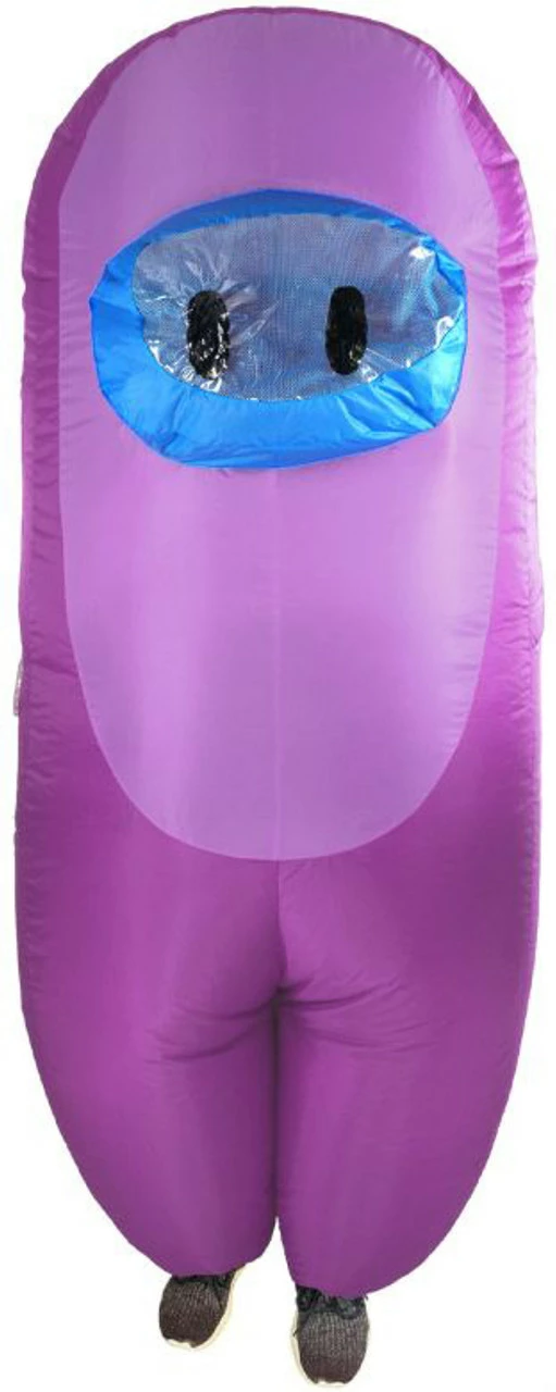 Among Us Inflatable Purple Adult Costume 3 Among Us Inflatable Purple Adult Costume