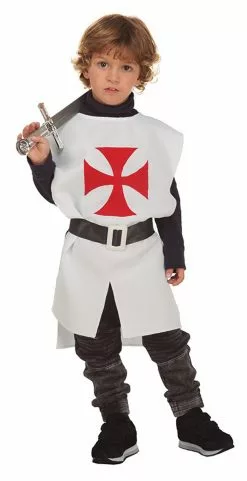 White Medieval Overall Kids Costume