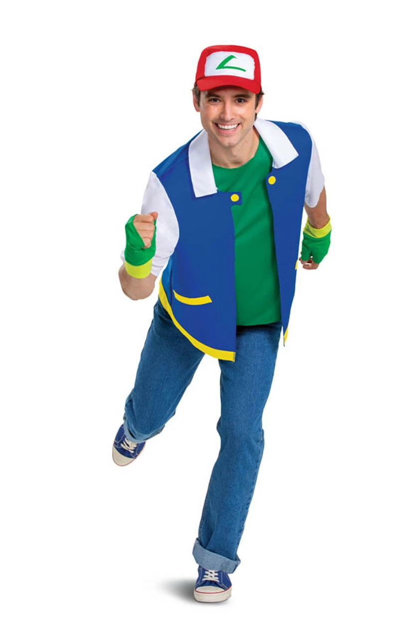 Pokemon Ash Ketchum Classic Adult Costume 3 Pokemon Ash Ketchum Classic Adult Costume