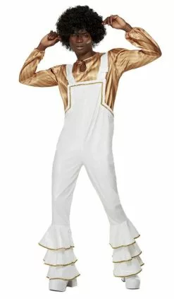70s Glam White Men Costume