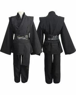 Hooded Jedi Men Black Prestige Costume -Gemmy Sales media 53439.1682100521
