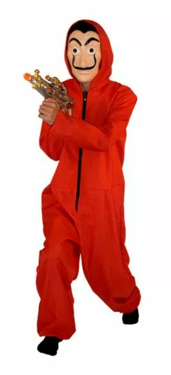 Money Heist Adult Costume With Mask -Gemmy Sales media 54478.1652892517