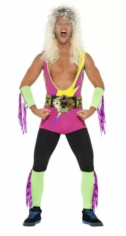 Retro Wrestler Men Costume 12 Retro Wrestler Men Costume -Gemmy Sales media 58536.1661460818