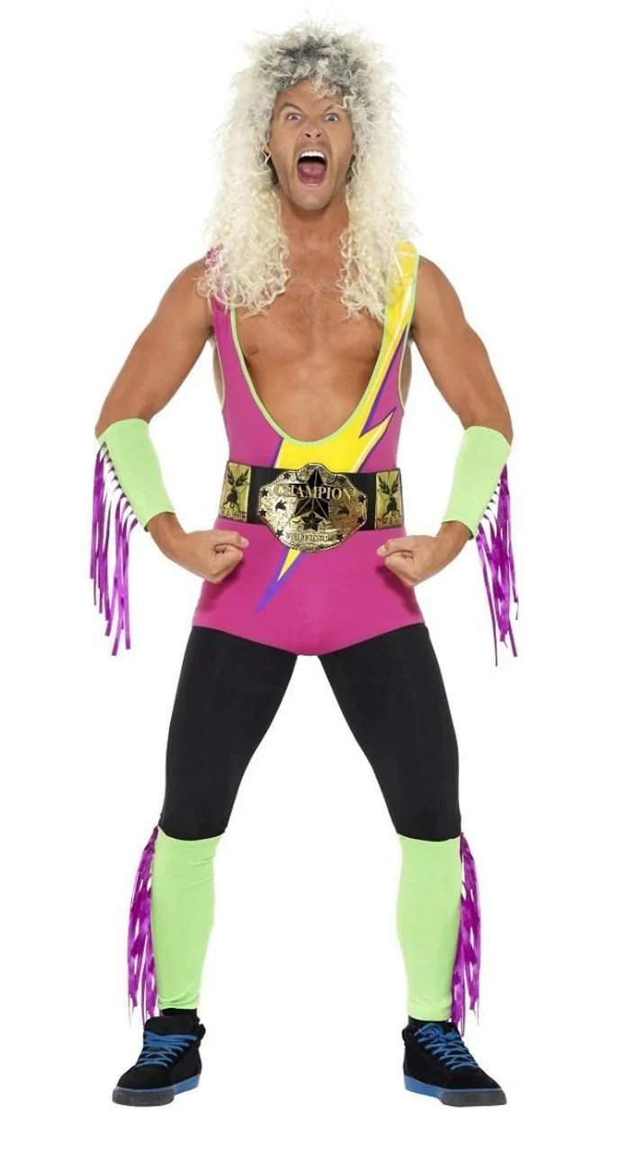 Retro Wrestler Men Costume 7 Retro Wrestler Men Costume - Image 5