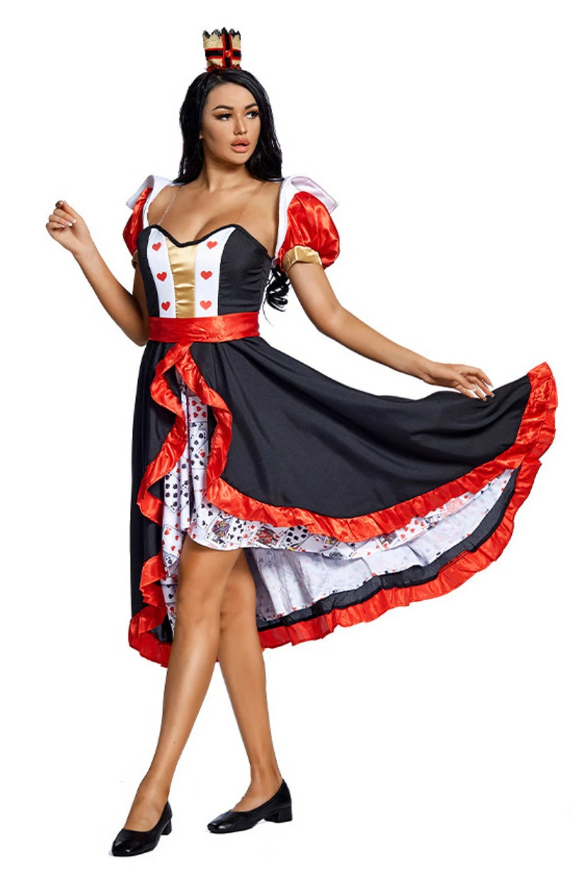 Red Queen Of Hearts Women Deluxe Premium Costume 3 Red Queen Of Hearts Women Deluxe Premium Costume