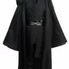 Hooded Jedi Men Black Prestige Costume 1 Hooded Jedi Men Black Prestige Costume -Gemmy Sales media 76376.1682100521