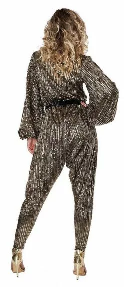 Gold Disco Queen Women Costume -Gemmy Sales media 84571.1653684552