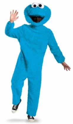 Plush Cookie Monster Prestige Adult Costume