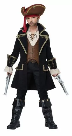Deluxe Pirate Captain Kids Costume