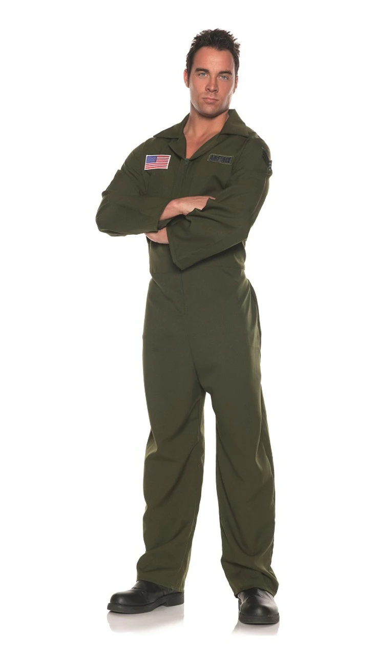 Air Force Jumpsuit Top Gun Man Costume 3 Air Force Jumpsuit Top Gun Man Costume