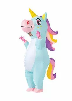 Unicorn Blue Inflatable Adult Costume