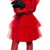 Red Gothic Beetlejuice Bride Women Costume -Gemmy Sales media 91602.1656963817