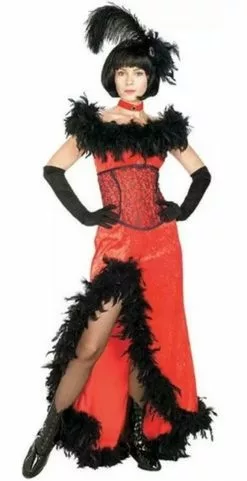 Red Saloon Sexy Women Costume