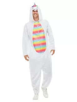 Unicorn Hooded Adult Costume -Gemmy Sales s50714z 1 63176.1592505385