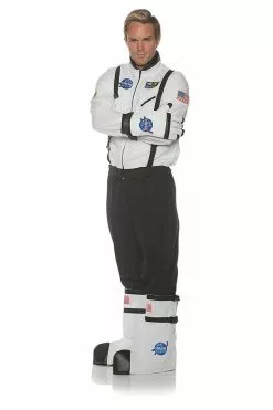Astronaut Adult Boot Tops In White